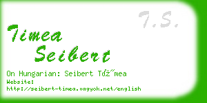 timea seibert business card